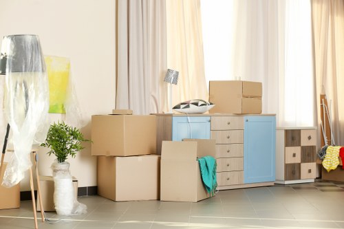 Moving team assisting with a home removal in Westminster