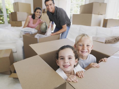 Office relocation planning in Westminster with business furniture and moving boxes