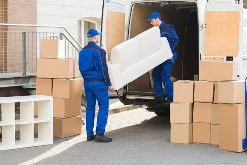 Local movers managing tight stairs and parking restrictions in Westminster
