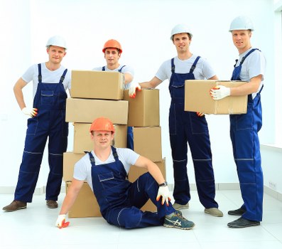 Westminster movers assisting with furniture transport and room placement