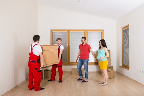 Home removal service for a Westminster townhouse