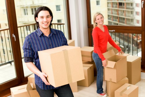 Business relocation checklist and moving supplies for a Westminster office move